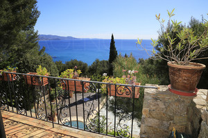 sea view villa in Cap Bnat